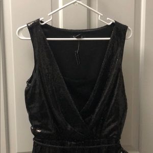 NWT WHBM Black Sequin Dress